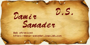 Damir Sanader vizit kartica